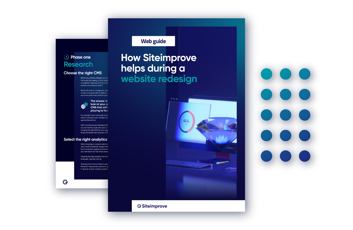 Web Guide: How Siteimprove helps during the website redesign